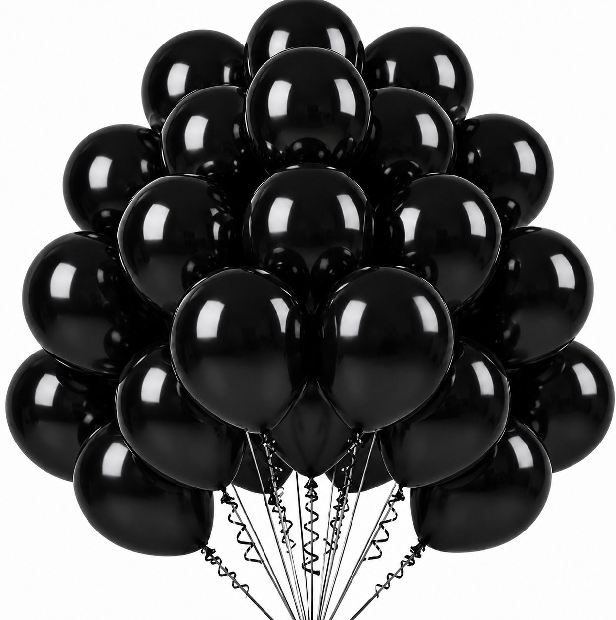 Solid Black Colour Large Latex Balloons for Birthday Party Decoration Balloon-image-2