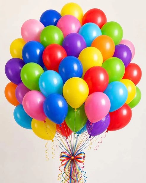 Solid Colorful Party Balloons Garland for Birthday Baby Shower Party Balloon-image-0