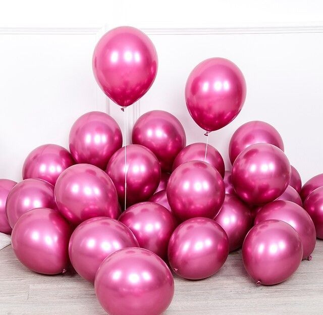 elegant lifestyle Solid HD Metallic Balloons Birthday Anniversary Christmas BabyShower House Party Decor Balloon-picture-21