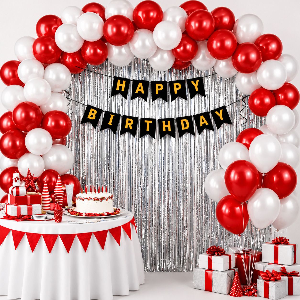 yahyah decor Solid Happy Birthday Decoration Items For Girls Boy Balloons For Decoration Balloon-picture-35