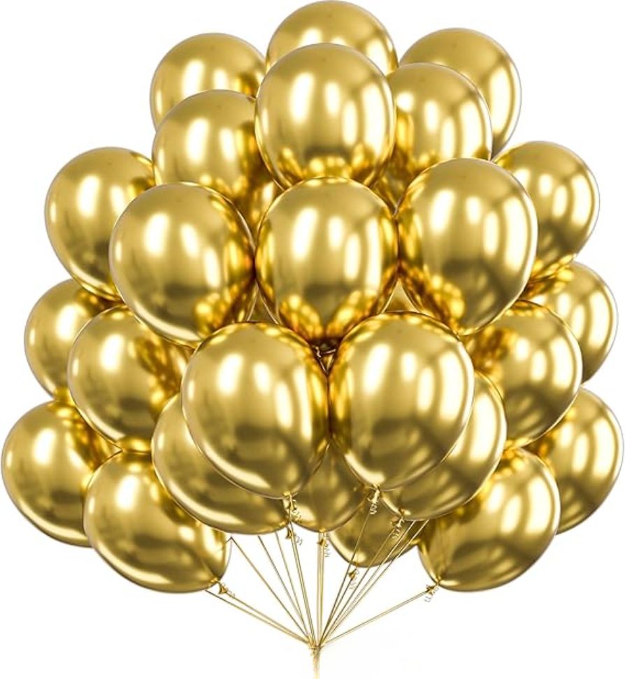 aniloons Solid Golden Chrome Balloon Decoration Kit Balloon-picture-16