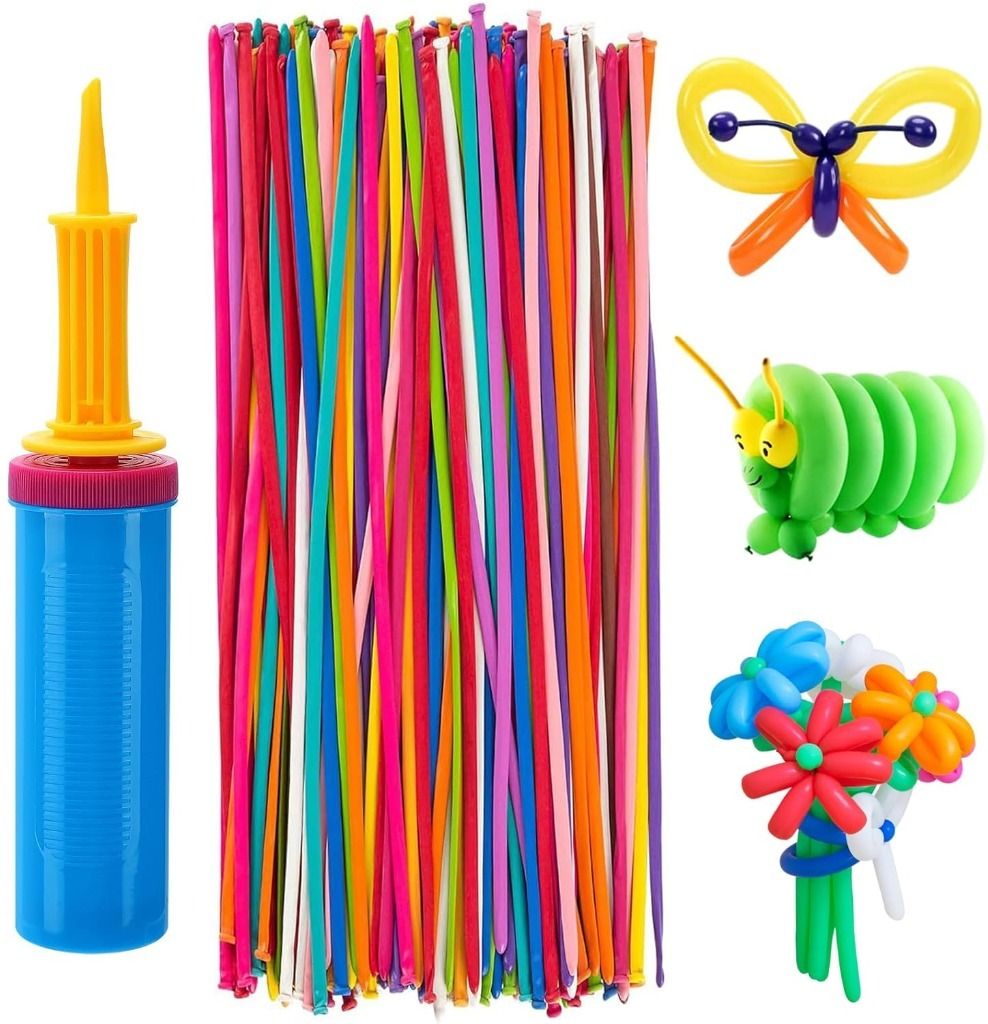poptheparty Solid Magic Balloon Kit with Pump – Twisting Balloons for Decoration Balloon-picture-16