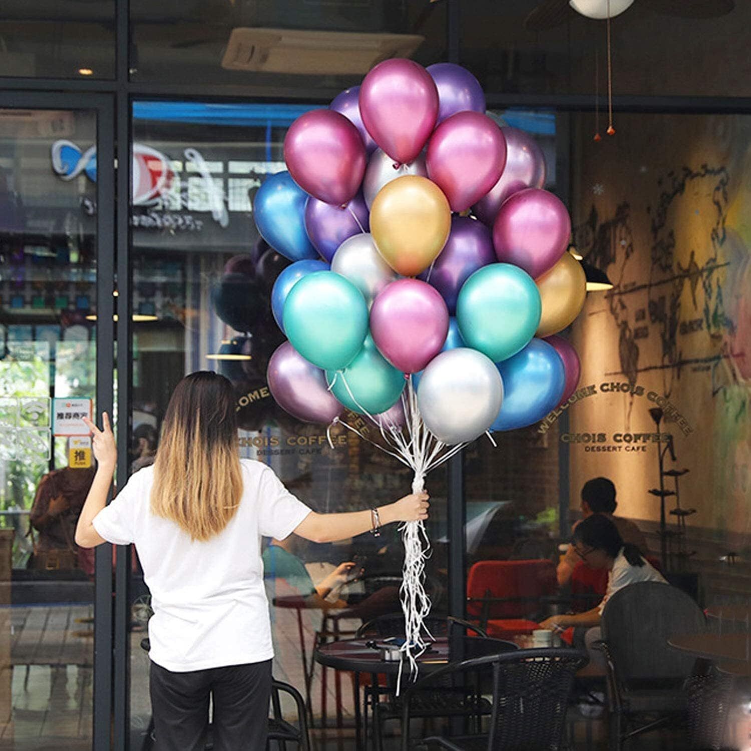 theurbancrest Solid Latex Party Balloons for Birthday Wedding Anniversary Decoration Pack of 50 Balloon-picture-14
