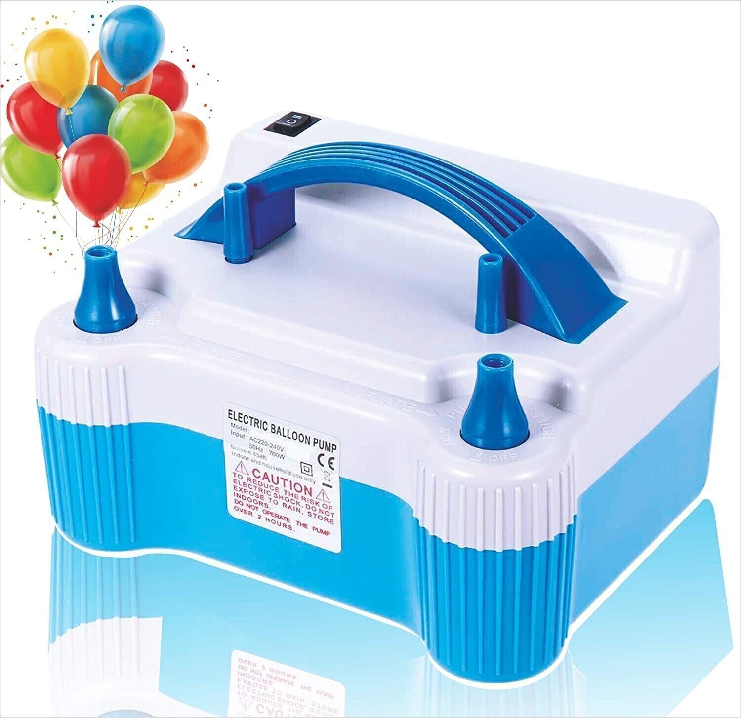 Solid Blue, White ELECTRIC BALLOON PUMP Balloon