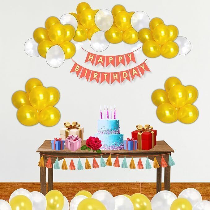 Red Golden Theme Birthday Decoration Items KIt Combo for Kids & Adults-image-27