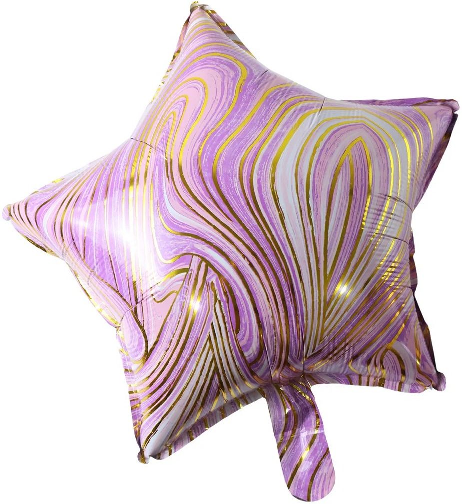 mishi Printed Star Marble Balloon foil birthday decoration Balloon-picture-1