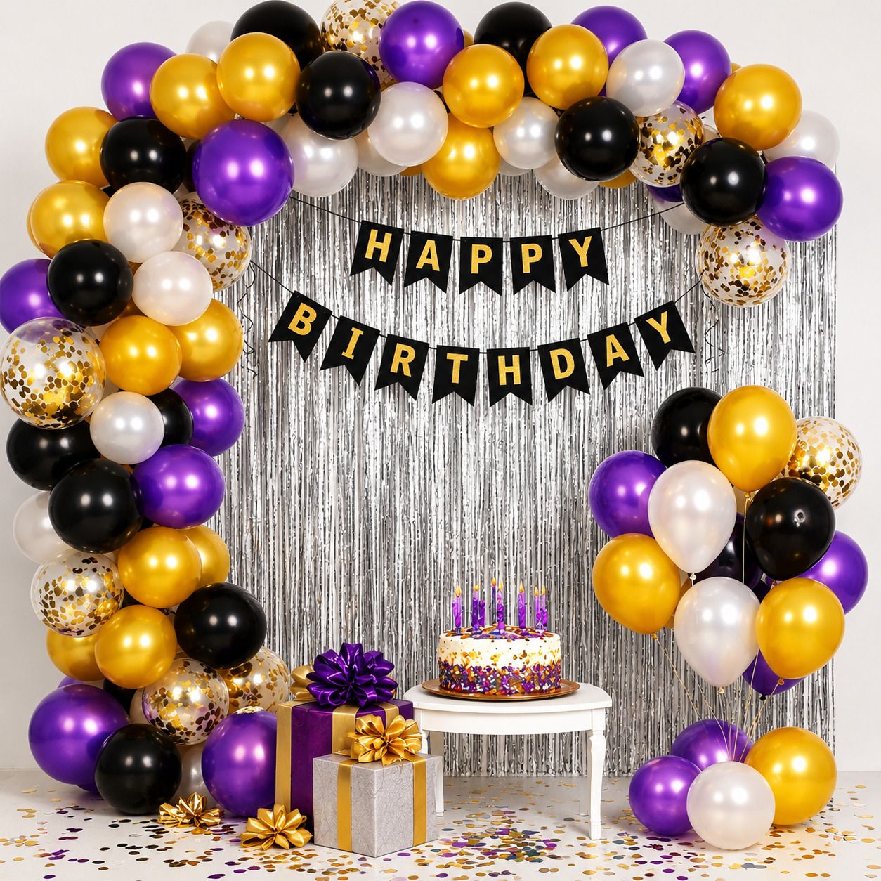 yahyah decor Solid Happy Birthday Decoration Items For Girls Boy Balloons For Decoration Balloon-picture-31