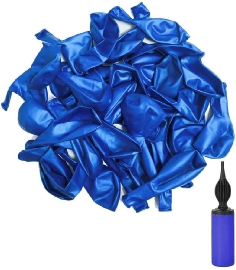 smvdt Solid Metallic Balloons With Pump for Birthday Decoration Balloon-picture-22