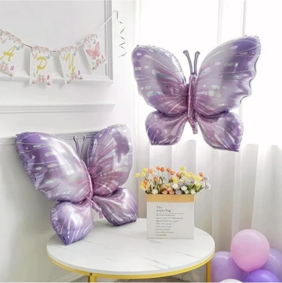 maithili decors Printed Large Butterfly Foil Balloon Balloon-picture-18