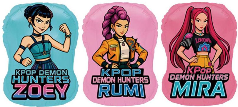 hoordecoration Printed K Pop Demon Hunter Foil Balloons for Kids Birthday Party Decoration Balloon-picture-26