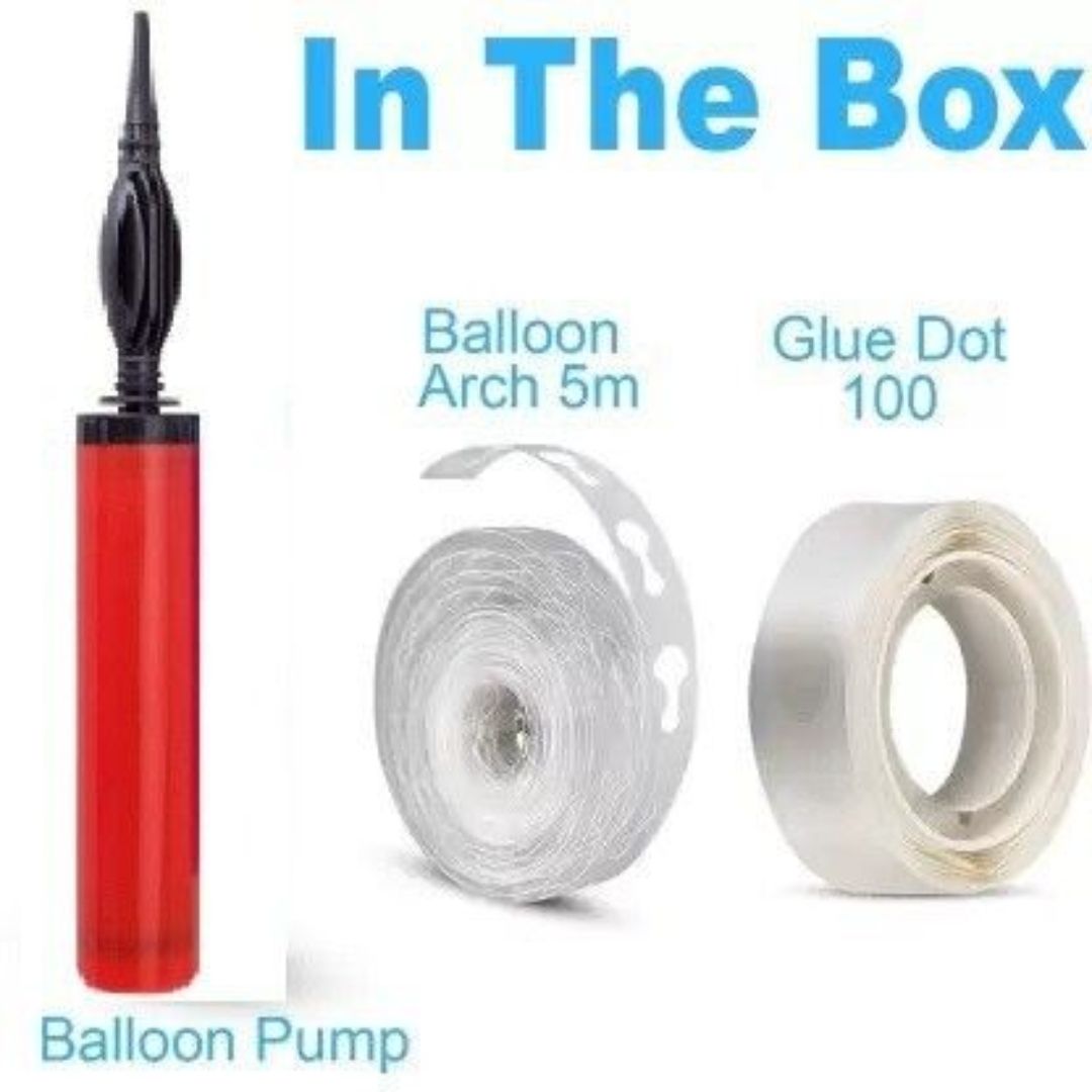 Cute Balloon Pump Kit with Arch Strip & Glue Dots – Party Made Easy Balloon Pump