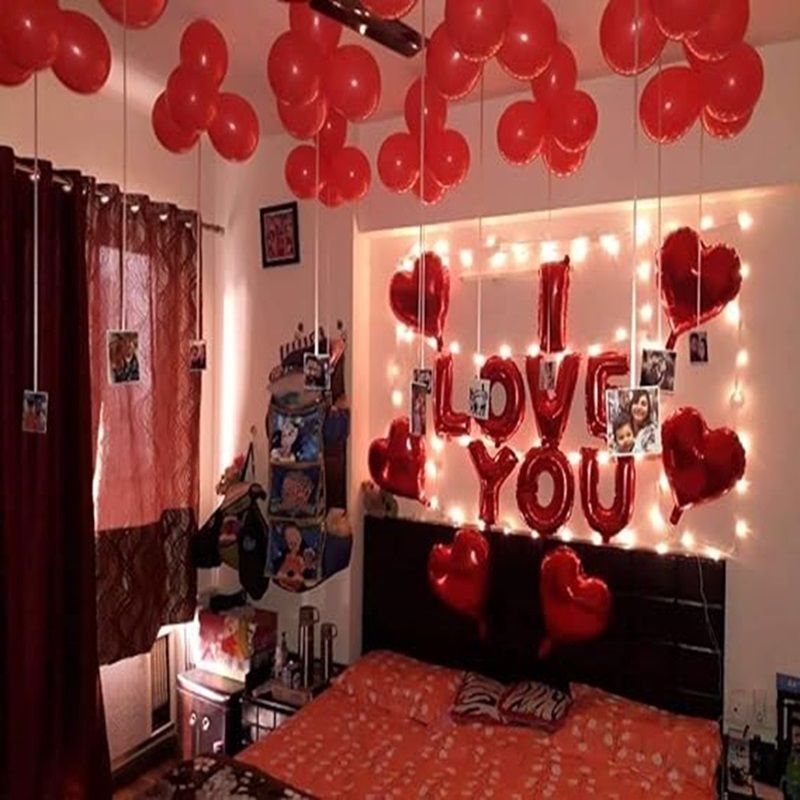 Solid Happy Wedding Anniversary Romantic Surprise Party Decoration at Home Balloon-image-32