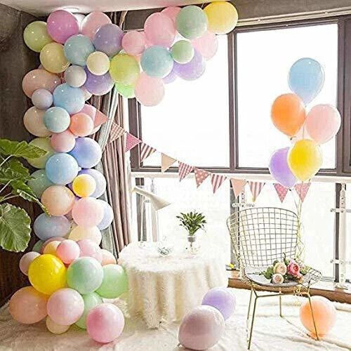 skywins Solid Pastel Colored Rubber Balloons For Birthday / Decoration / (Pack Of 50) Balloon-picture-21