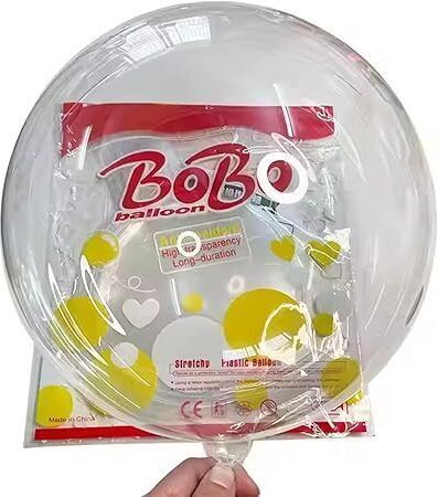 Solid Crystal Clear Bobo Balloon | Party, Wedding, Baby Shower & Festive Decoration Bubble Balloon-image-3