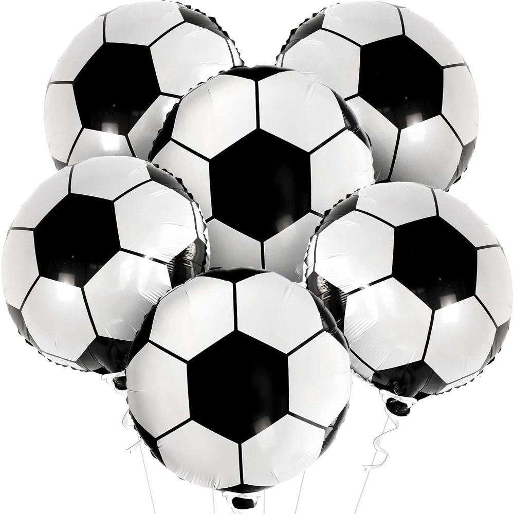poptheparty Solid Birthday Decorations,Soccer Party Supplies, Sports Birthday Party Football Foil Balloon-picture-23