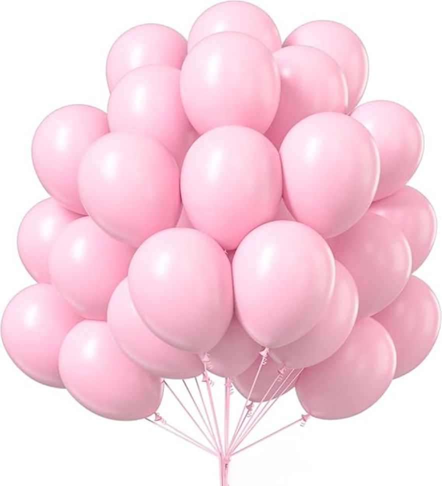 Solid Pink Pastel Balloons Decoration Kit. Balloon-image-19