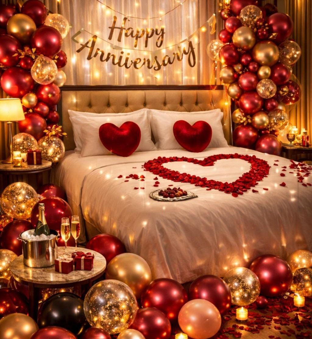Solid Royal Love Anniversary Bedroom Decoration Balloon-image-36
