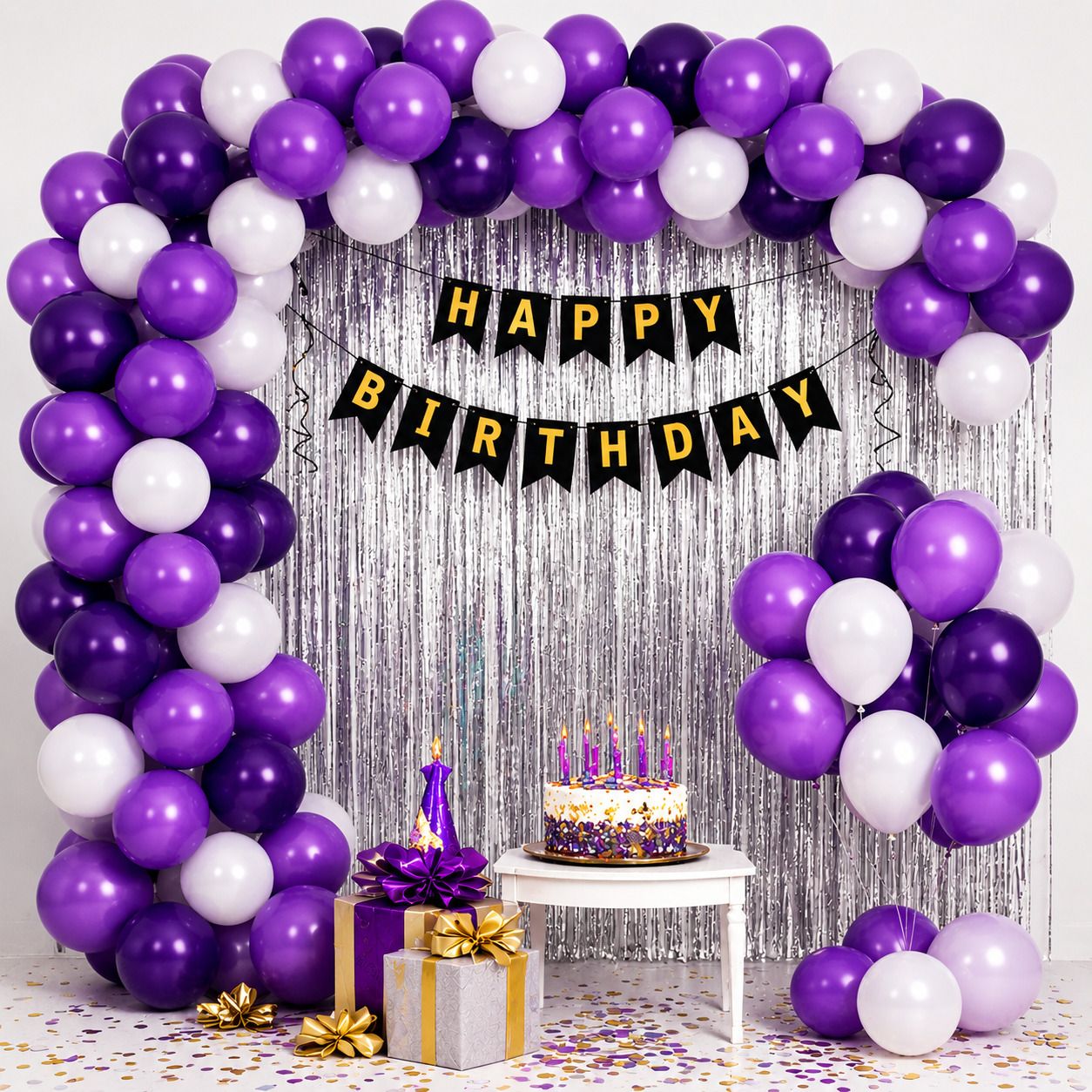 yahyah decor Solid Happy Birthday Decoration Items For Girls Boy Balloons For Decoration Balloon-picture-27