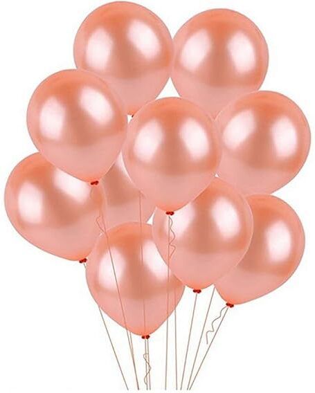 Solid Metallic Balloon/ Rose Gold / 50 Balloon-image-8