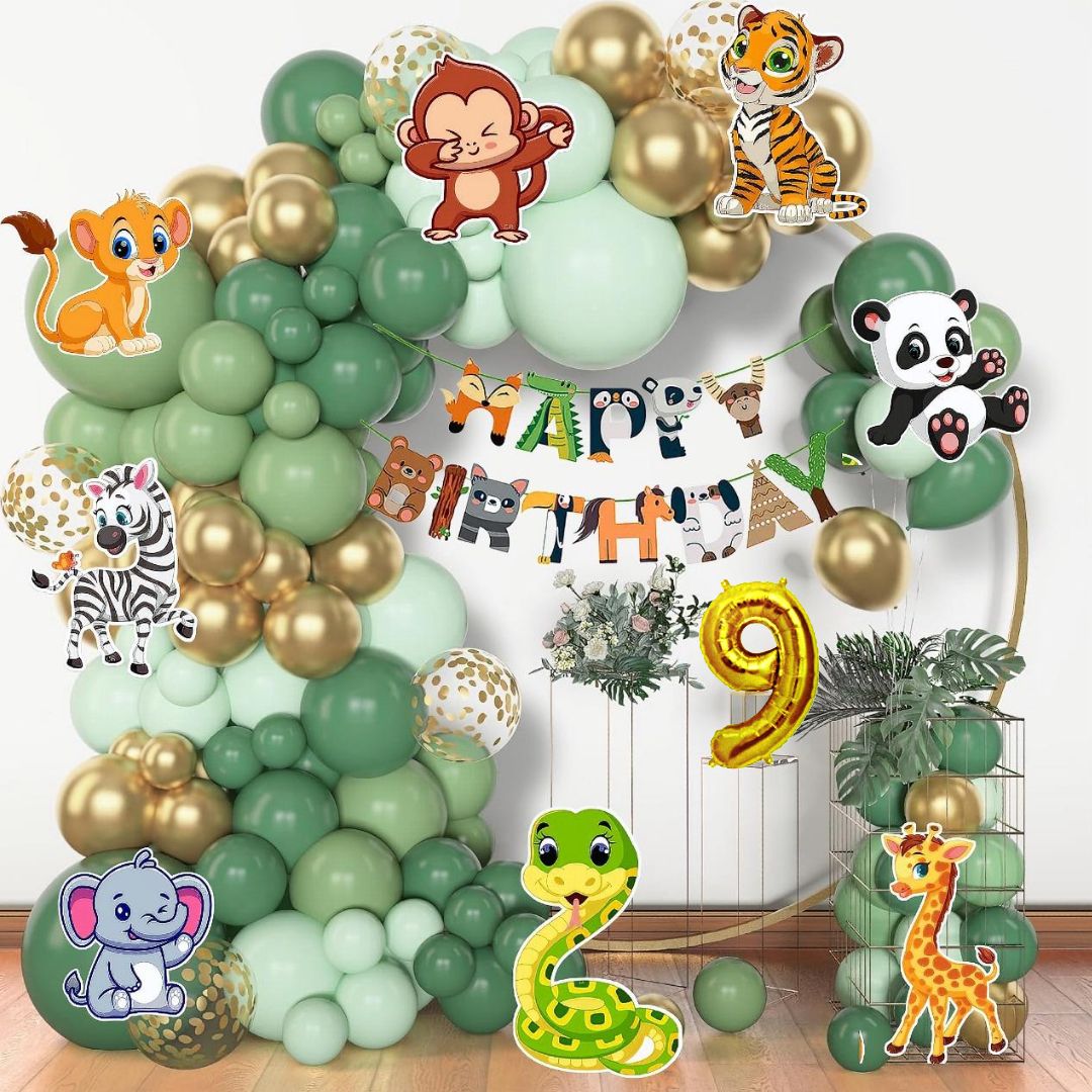 aniloons Jungle Safari Theme Birthday Party Decoration Set.-picture-47