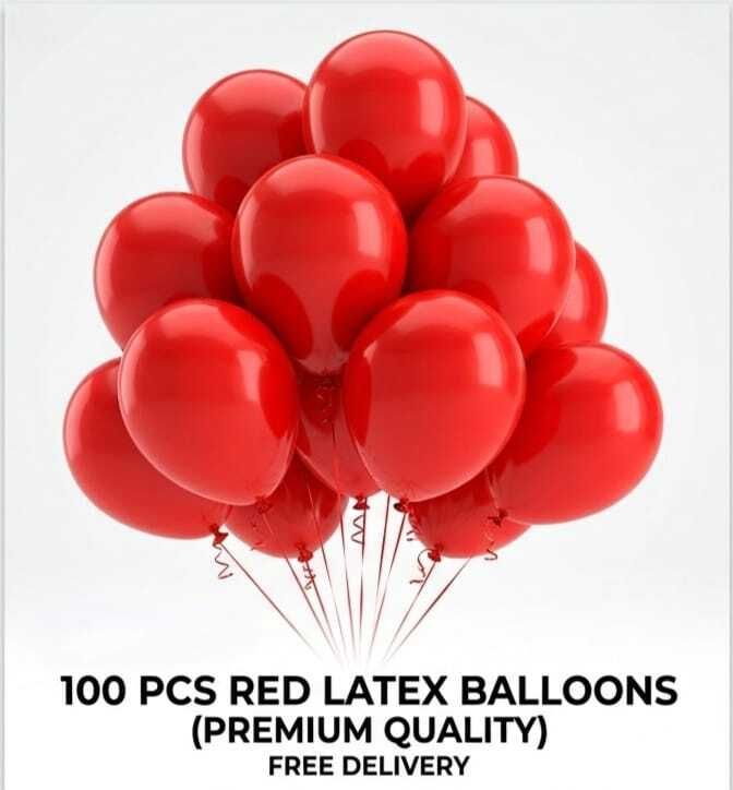 Solid 100PCRED_001 Balloon-image-44