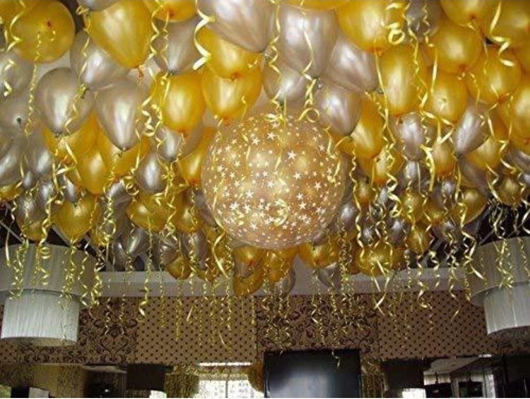 Solid Hd/Mettalic 100 Ballons Gold and silver For Kids/Adult/Party/Birthday Decoration Balloon-image-10