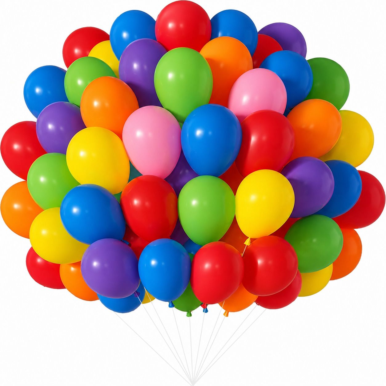 Solid Small 5 Inch Multicolor Balloons Pack of 50 for Birthday Balloon Decor Balloon-image-19