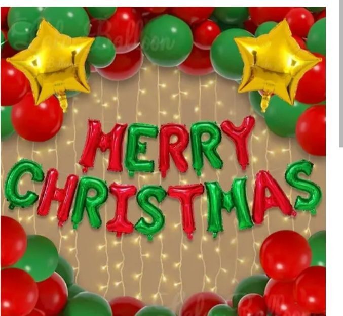 flipmate Printed Christmas Decorations Items for Home | Merry Christmas Balloons Balloon-picture-39