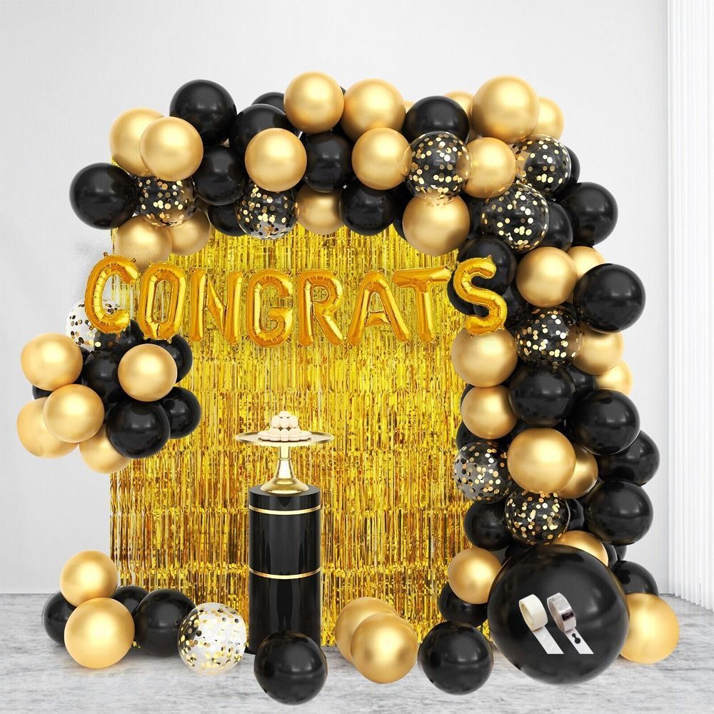 Solid congratulations golden kit for wedding anniversary, retirement, graduation party Balloon-image-17