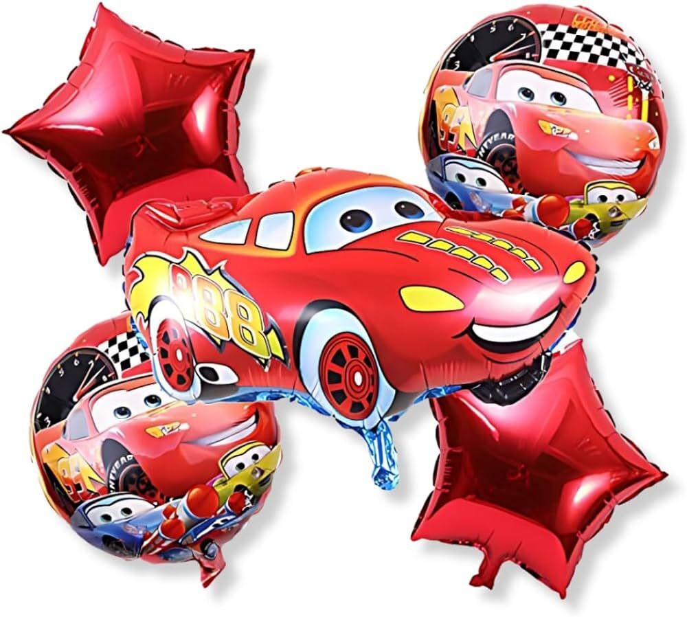 party breeze Solid cars theme birthday decorations items combo kit set balloons Balloon-picture-23