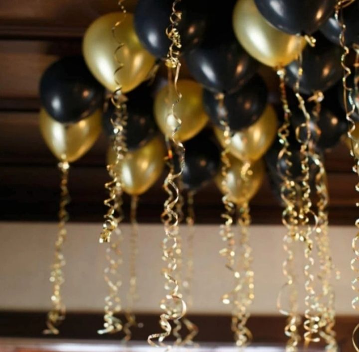 Solid Hd/Mettalic 150 Balloon Golden and Black For Kid/Adult/Party/Birthday Decoration Balloon-image-32