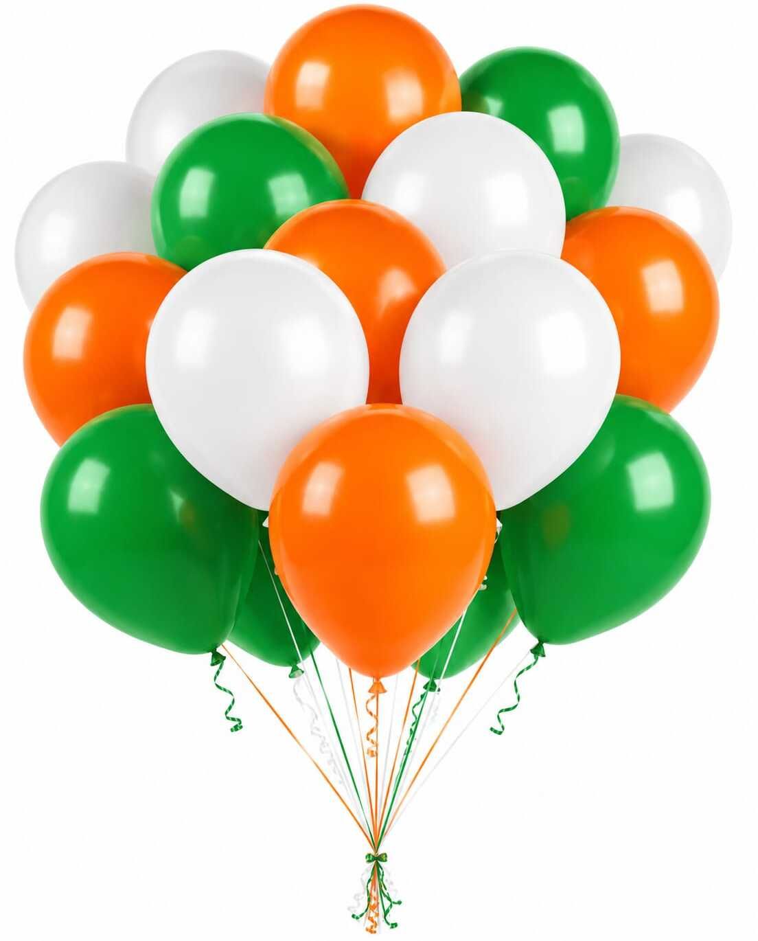 Solid Metallic Tricolor Balloon Combo for Independence & Republic Day Decoration Balloon-image-3