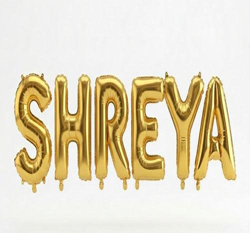 soi Solid SHREYA Gold Mylar Foil Letter Balloons - 16 Inch Personalized Name Set Letter Balloon-picture-22