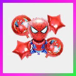 homebaklers Printed Superhero Theme Foil Balloon Set for Birthday Party Balloon-picture-46