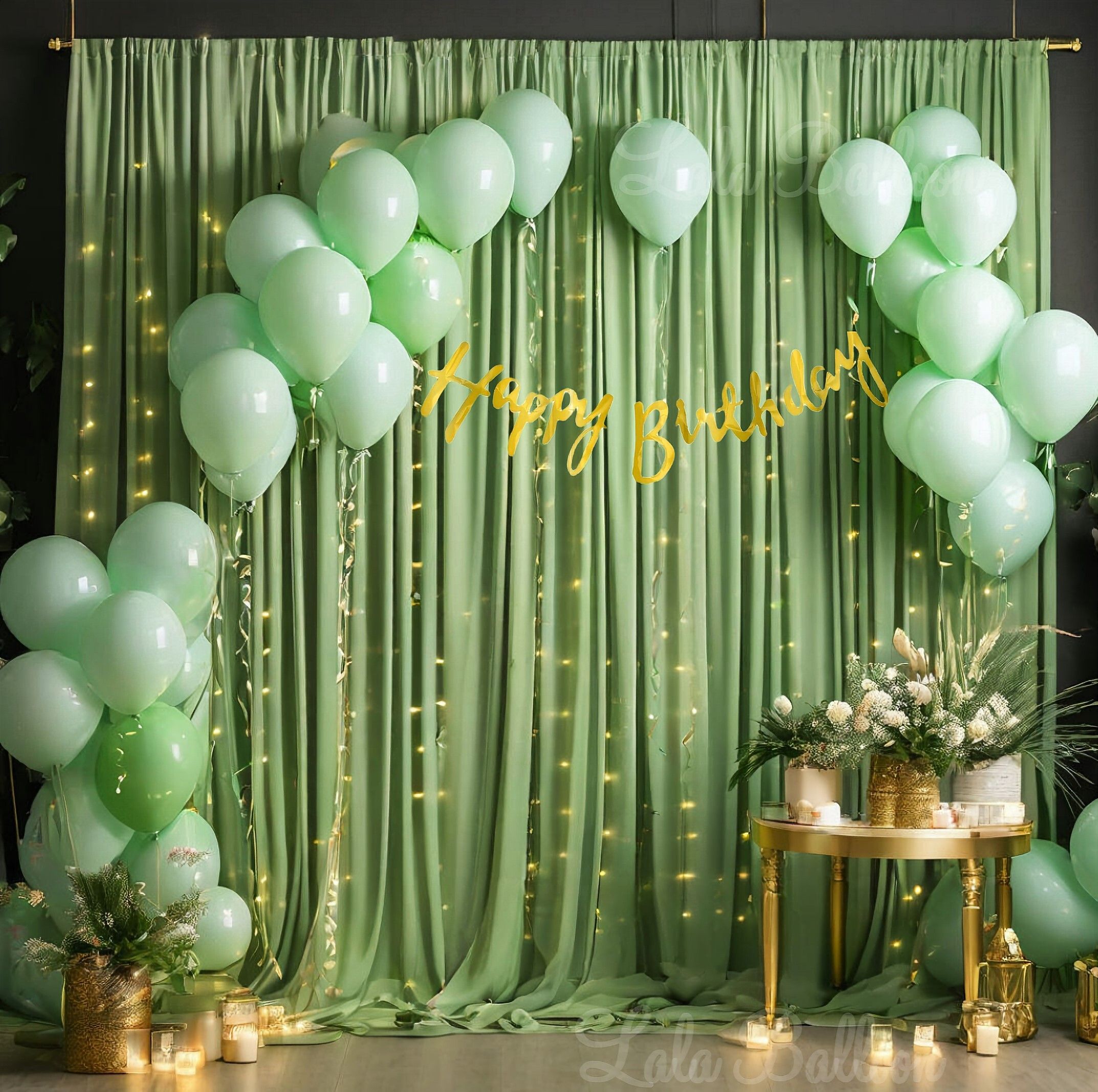 inispire2fashion Solid Adorable Birthday Party Decoration Combo Set For Girl & Boy H.Birthday 20_3 Balloon-picture-40