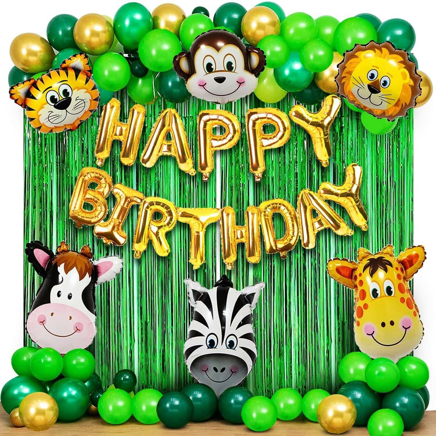 Solid Animal Theme Birthday Party Decorations, Animal Balloons, Birthday Balloon-image-42