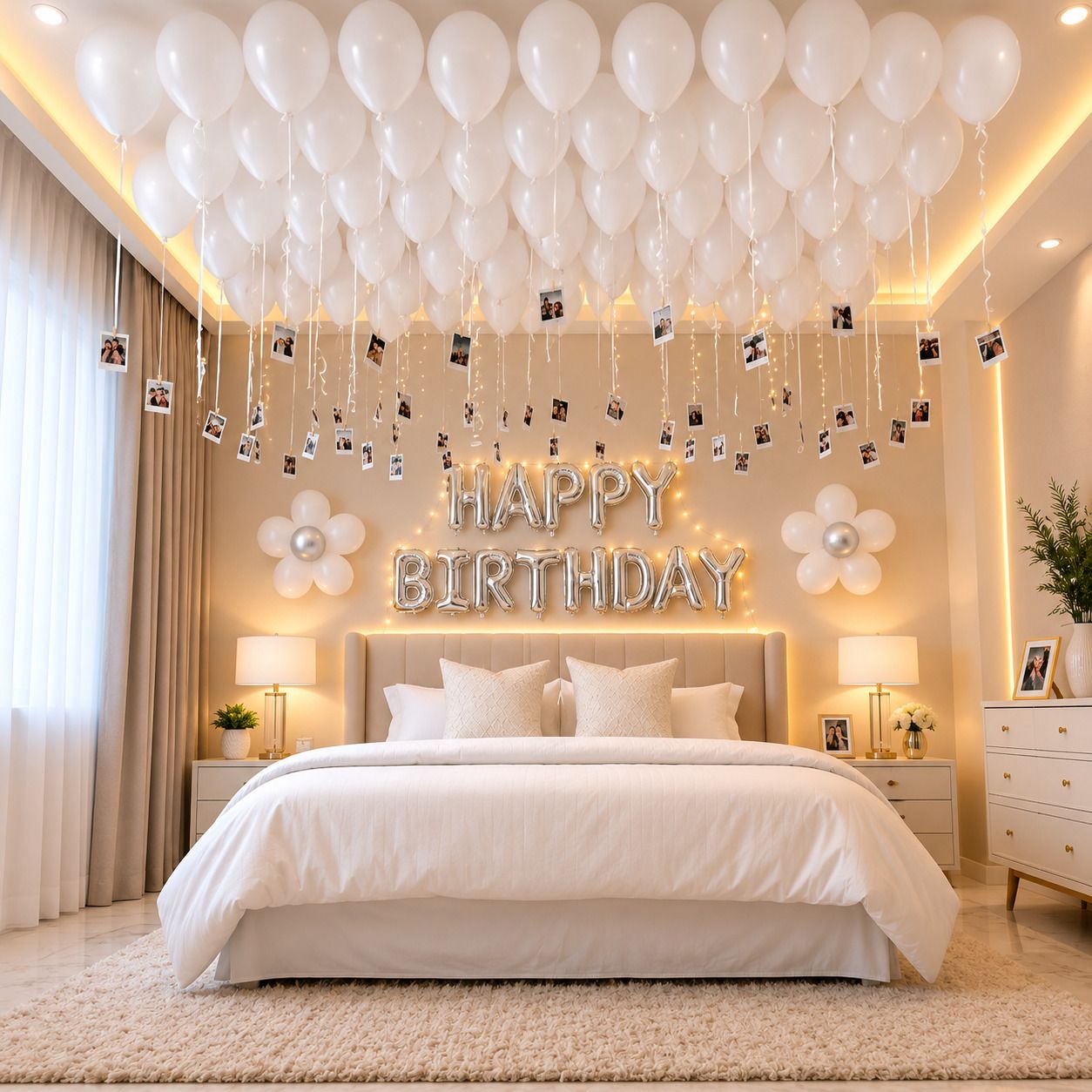 jd party decor Solid Premium White Latex Balloons for Birthday Party, Wedding, Baby Shower Balloon-picture-36