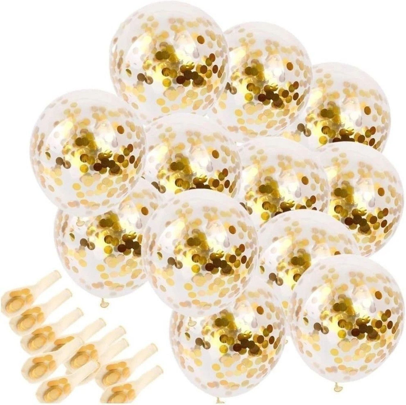 kapoor stores Solid golden confetti Balloon-picture-37