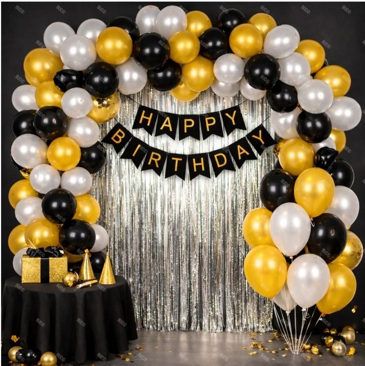 yahyah decor Solid Happy Birthday Decoration Items For Girls Boy Balloons For Decoration Balloon-picture-21