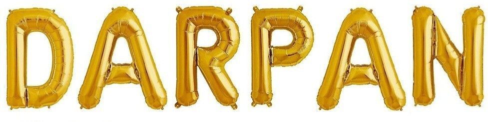 Solid NEW "DARPAN" Name Decoration Letter Foil Balloon For Birthday/Celebration Letter Balloon-image-13