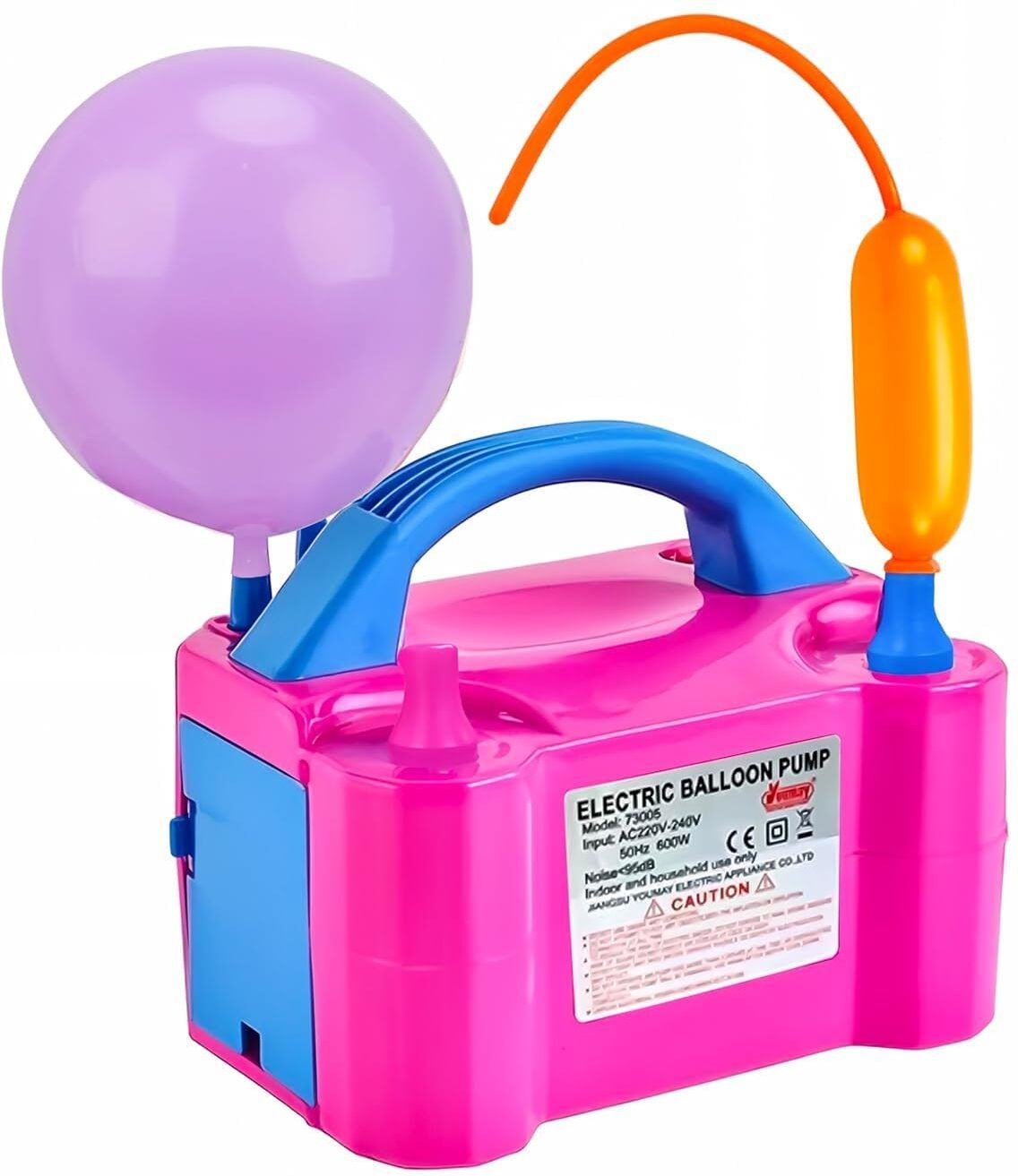 Electric Balloon Blower Pump Inflator for Decoration Balloon Pump Two Nozzles Balloon Pump
