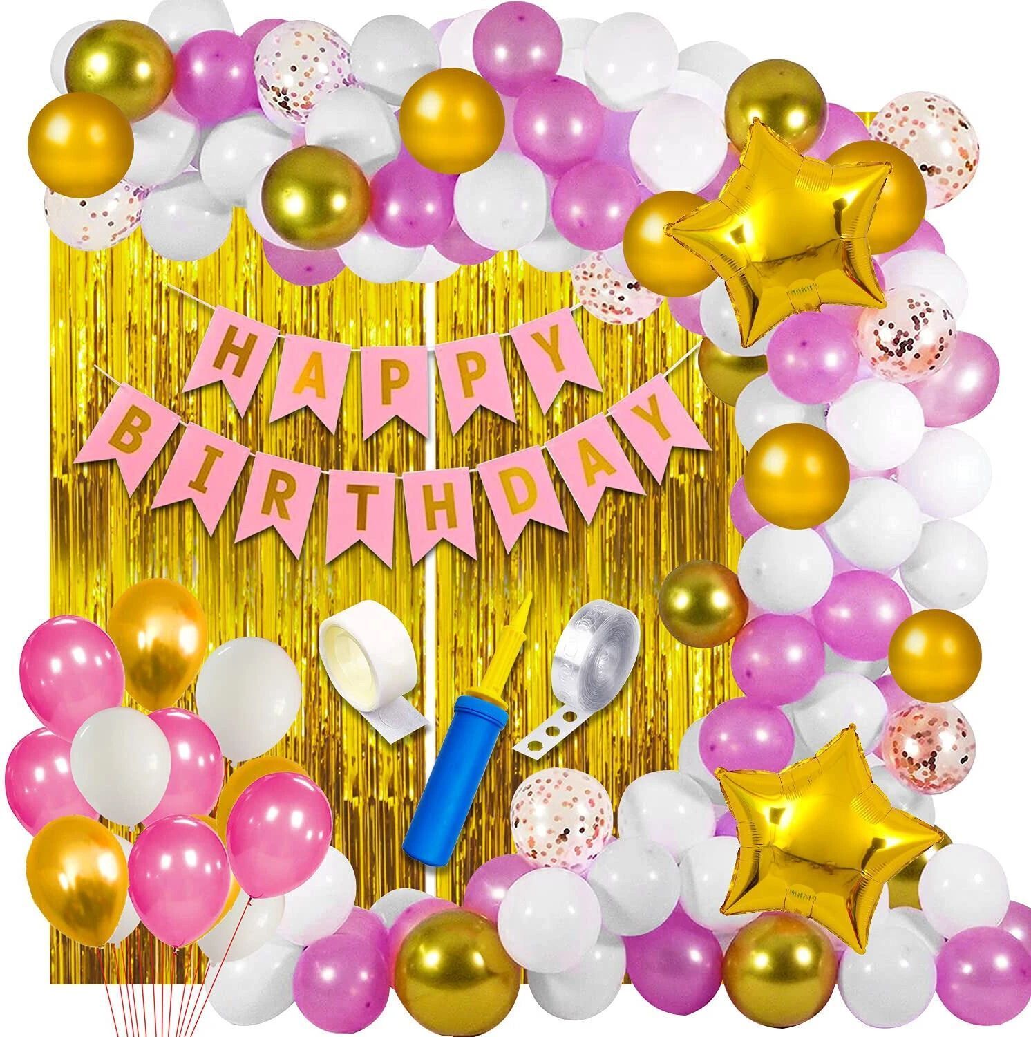 skywins Happy Birthday Decoration Kit Combo Theme Décor | Birthday Decoration Items Set-picture-24