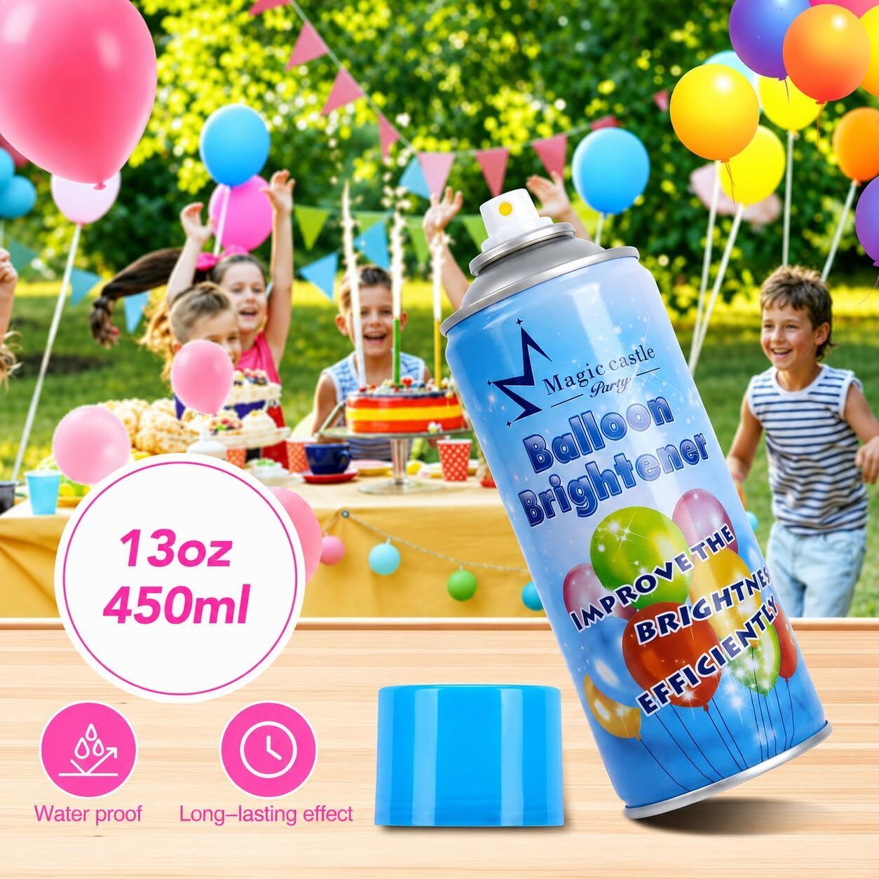 Solid Balloon Shine Spray (450ml) Instant High-Gloss Balloon Shine Balloon-image-45