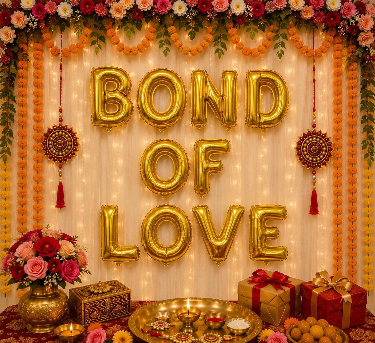 soi Solid BOND OF LOVE Letter Balloon Set - 10 Pcs Gold Alphabet Mylar Balloons Balloon-picture-11