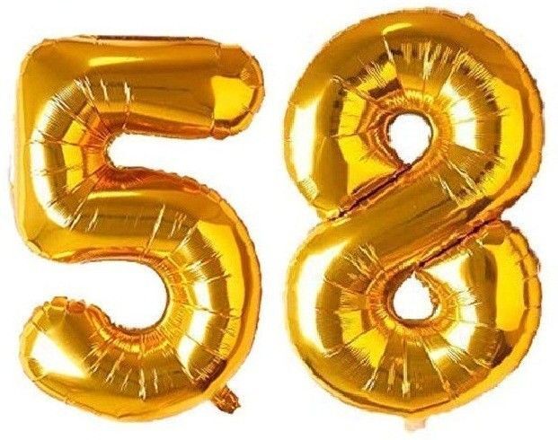 Solid NEW 58' (FIFTY-EIGHT) Number/Digit/Numerical Foil balloon Letter Balloon-image-48