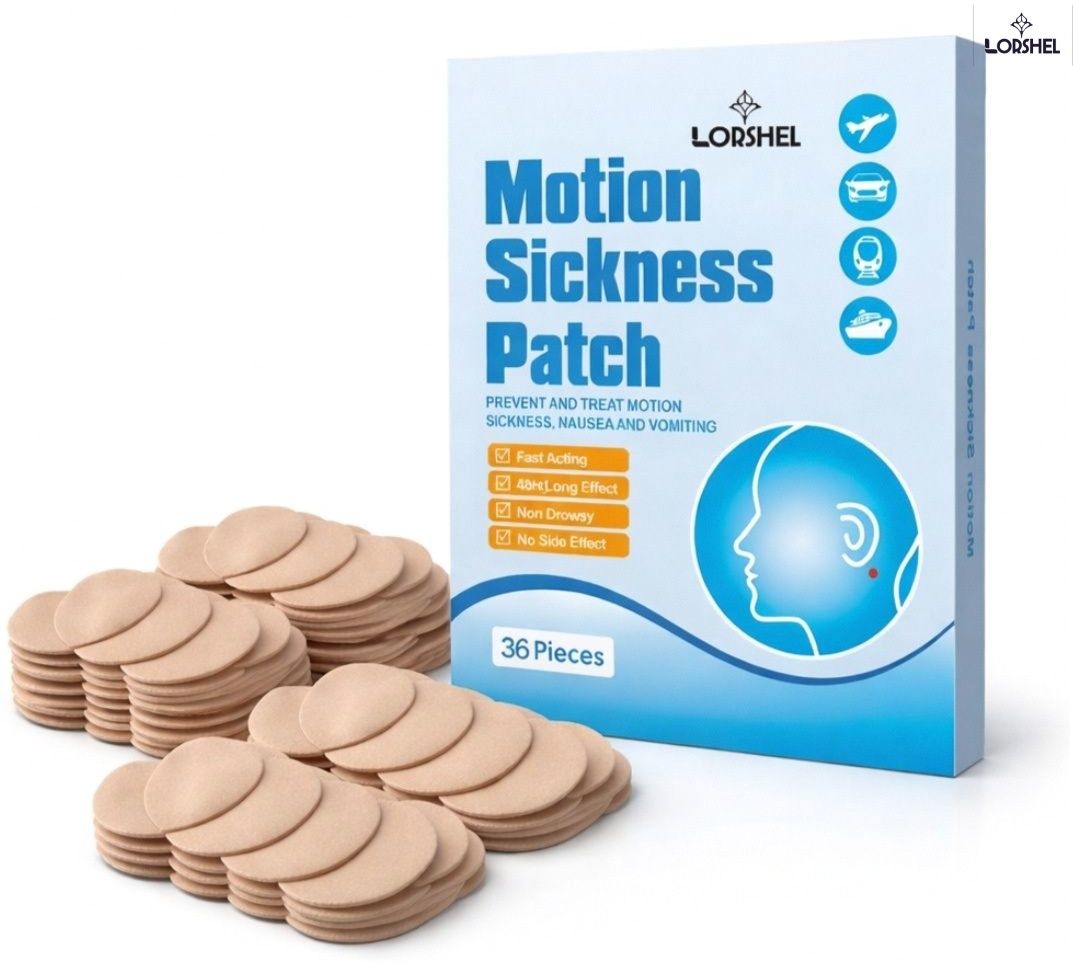 lorshel Motion Sickness Patches | Essential Motion Sickness Patch Travel Care Edition - Bandage Protector-picture-31