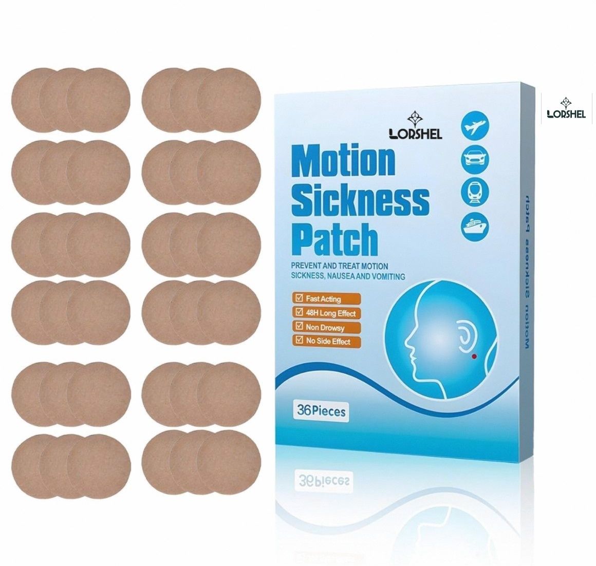 anti nausea patch | power anti nausea patch travel formula - travel sickness bandage protector