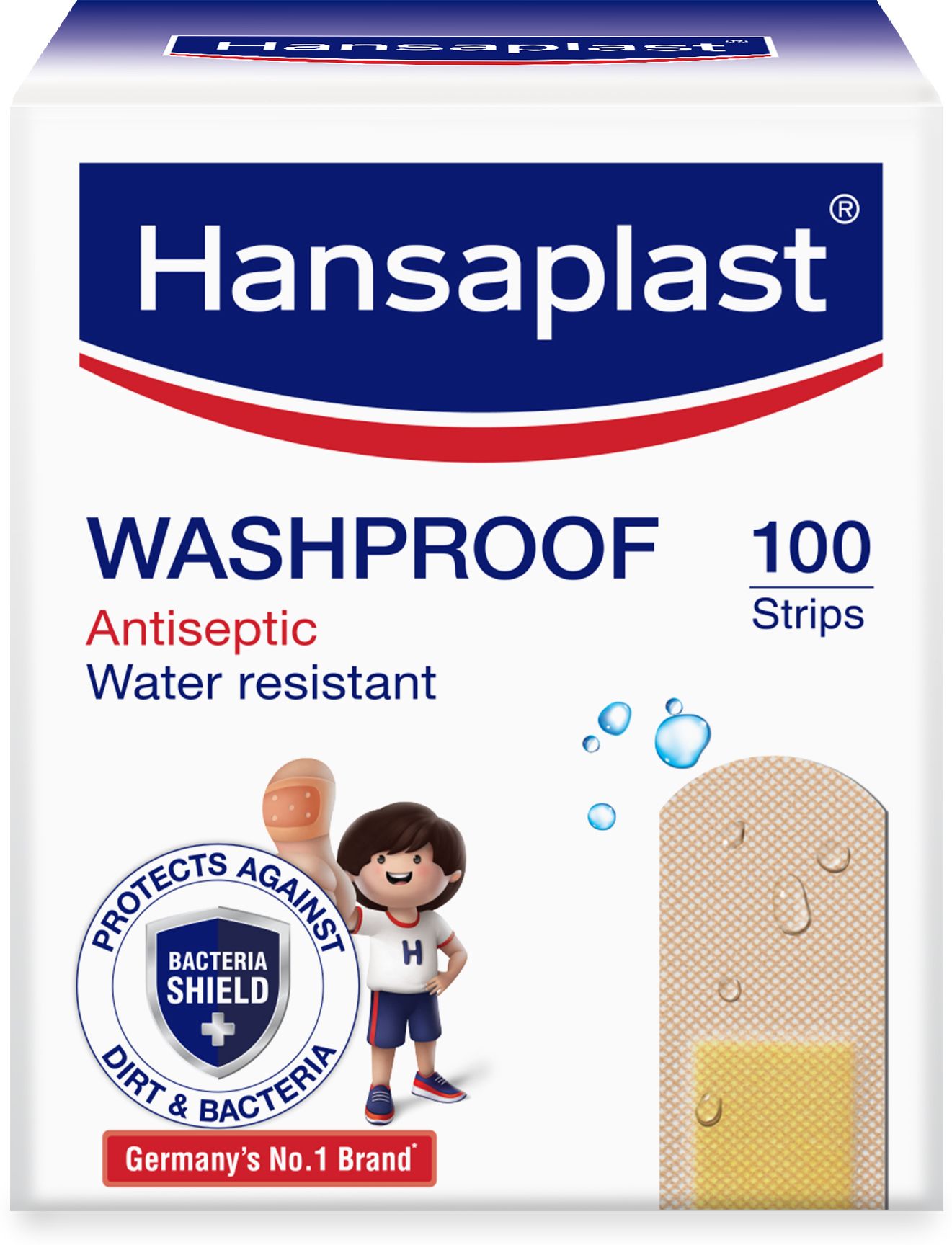 Washproof Antiseptic Bandage | For Cuts and Wounds | Paper Box 100 Strips Bandage Protector-image-44