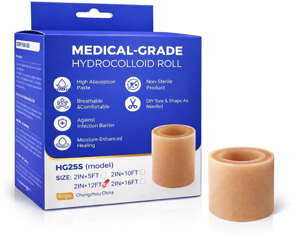 prmt Medical Grade Hydrocolloid Dressing Roll 2 In x 12 Ft for Wound Protection Hydrocolloid Medical Dressing-picture-7