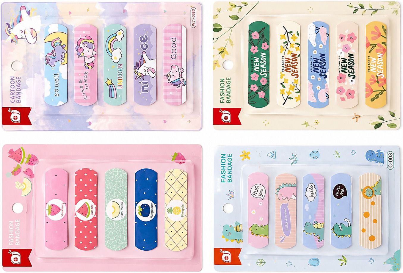 Cartoon Bandages for Kids 10Pcs – Waterproof Breathable Adhesive Bandage Protector-image-3